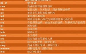 科普什么是通用顶级域名