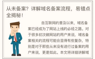 万网单域名备案，全面解析与操作指南