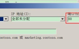 如何在IIS中配置网站不使用80端口且域名后不加端口号