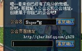 DNF创建工会，如何选择并填写合适的域名