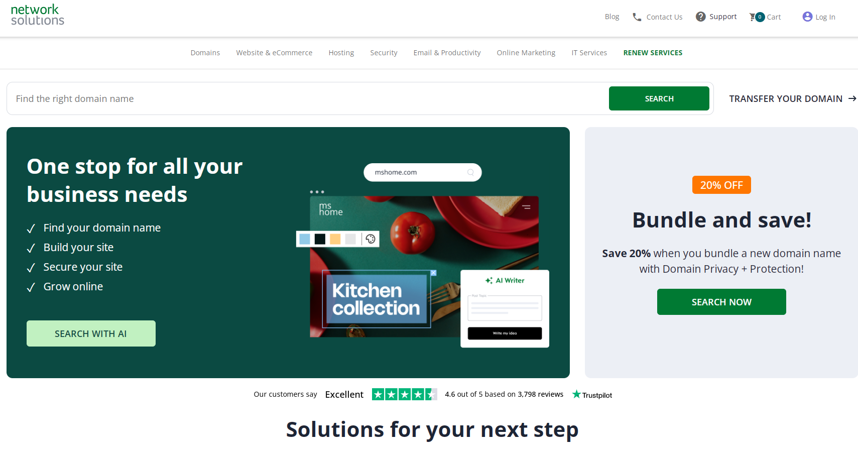 <b>Network Solutions</b>1