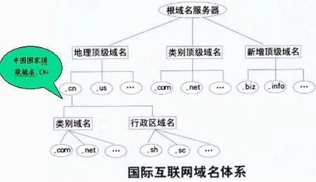 域名层次结构解析，WWWSINACOMCN中的层次顺序