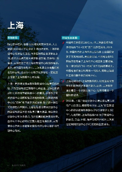 上海数据中心现状解析，技术、应用与未来发展趋势