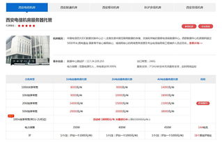 西安服务器托管费用详解，成本与效益的平衡点