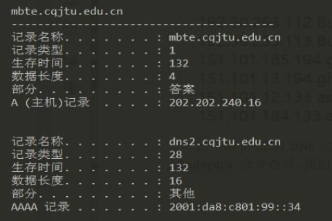 如何用net命令查询域名DNS