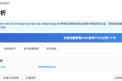 在万网买域名，国际域名与国内域名使用上的区别