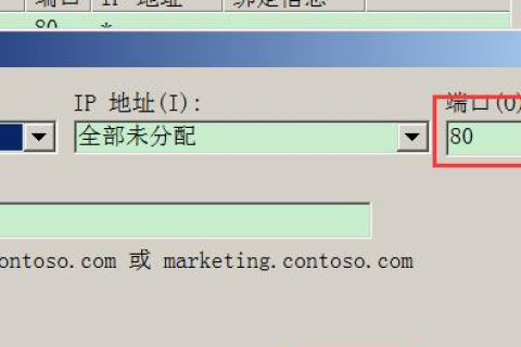 如何在IIS中配置网站不使用80端口且域名后不加端口号