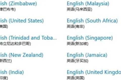 哪些国家用自己本国的特有语言作为域名，除中文英文外