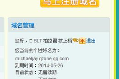 为什么我注册了QQ空间个性域名进去之后还是以前的域名