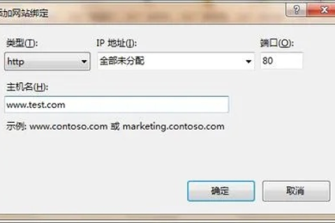 如何设置IIS让2个域名访问2个不同的网站